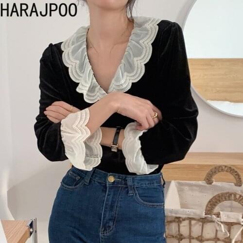 Harajpoo Black Blouses