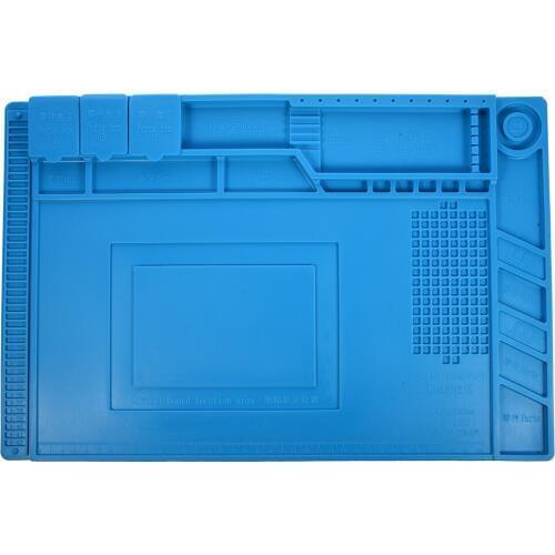 HHO-S-160 45x30cm Heat Insulation Silicone Pad Desk Mat Maintenance Platform For BGA Soldering Repair Station With Magnetic Se
