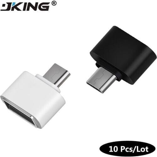 JKING 10pcs new style Mini OTG Cable USB OTG Adapter Micro USB to USB Converter for Tablet PC Android