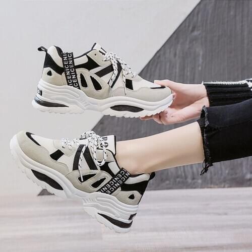 New Women Casual Platform Shoes Fashion Outdoor Flat Girls Breathable Mesh Sneakers Female Zapatos De Mujer Tenis Feminino