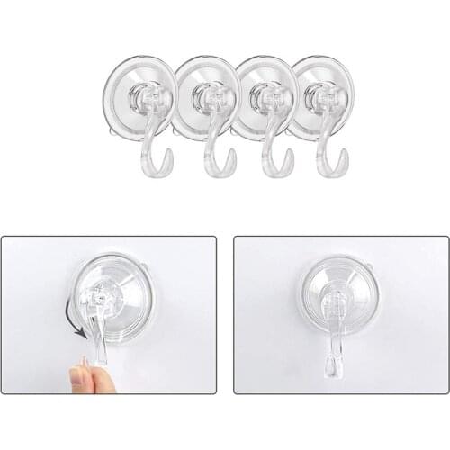 Suction Cup Hooks,Reusable Heavy Duty Vacuum Suction Cup Hooks,For Kitchen/Bathroom Towel Hooks