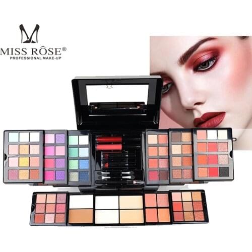 Missrose makeup set eyeshadow palette is not easy to discolor beginners full set of beauty gift box