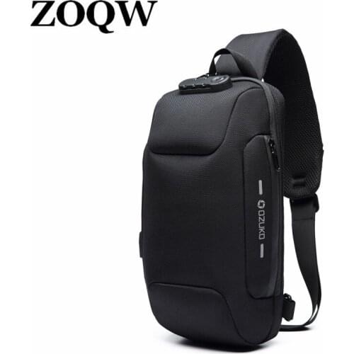 ZOQW 2020 New Multifunction Crossbody Bag for Anti-theft Shoulder Messenger Bags Waterproof Short Trip Chest Bag Pack