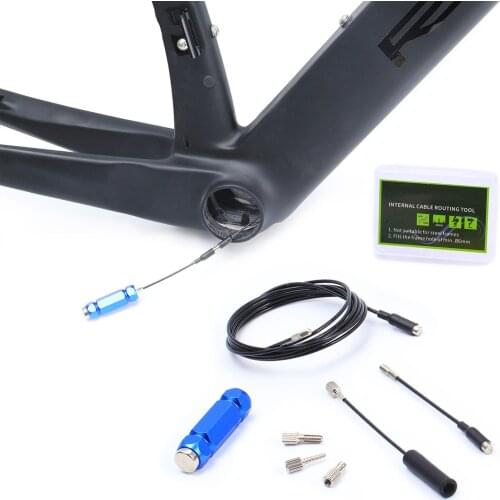 Bicycle Internal Cable Routing Tool Kit Carbon Fiber Shift Cable Hydraulic Wire Inner Cable Guide With Magnet For MTB Bike Frame