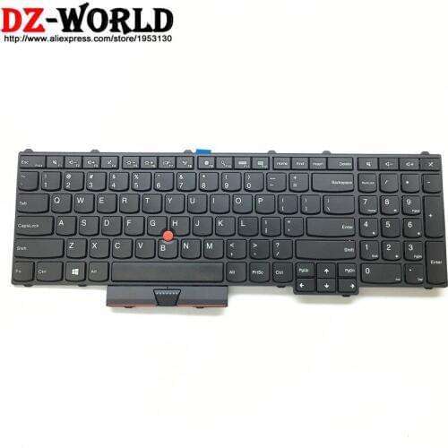New Original US English Keyboard for Lenovo Thinkpad P70 P50 No Backlit Teclado 00PA329 00PA247 SN20H35238