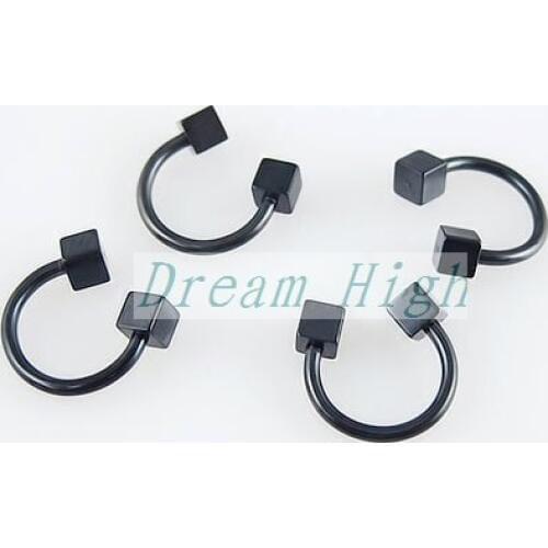 Wholesale Ear Piercing Ear stud Curved barbell Nose RingFashion Earring 100pcs/lot Free Shipping