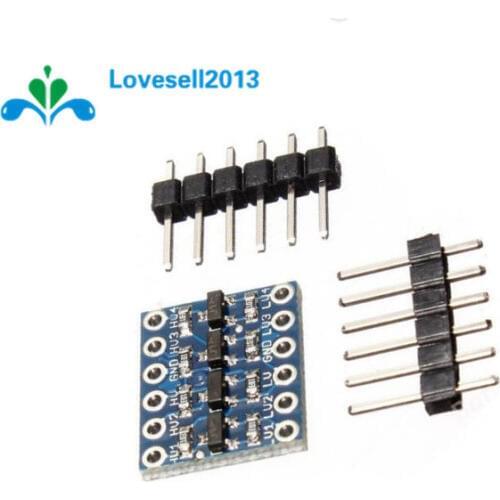 10PCS IIC I2C Logic Level Converter Bi-Directional Board Module 5V/3.3V DC For Arduino With Pins