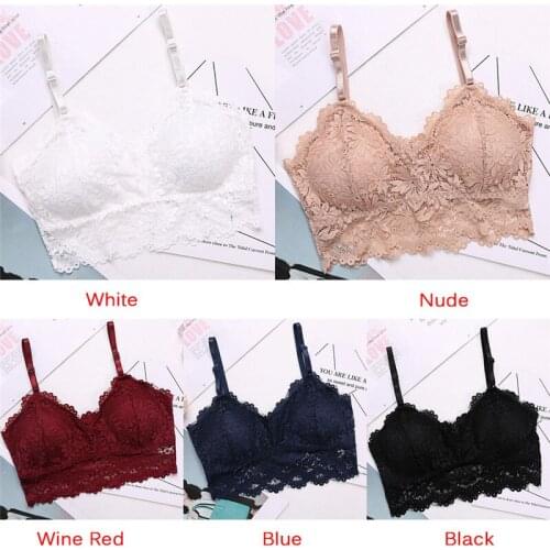 Silk Bras For Women Satin Wireless Ladies Lingerie Sexy Crop Top Women Satin Silk Camis Bralette Beauty Back Lace Tube