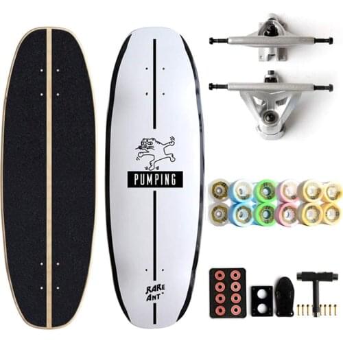 Skateboard 31 Inch Big Fish Board Skateboard Longboard Carver Land Surfboard ABEC-11 Silent Bearing Street Skateboard