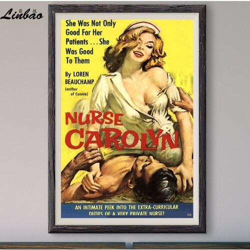 V302 1960 nurse carolyn! Vintage Classic Movie Print Silk Poster Home Deco Wall Art Gift