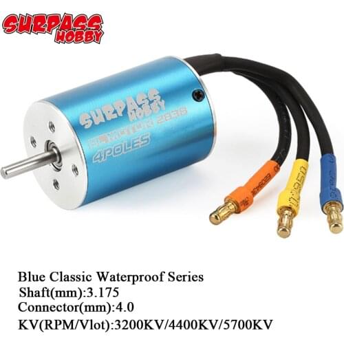 Surpass Hobby Waterproof 2838 3200KV 4400KV 5700KV Brushless Motor for 1/14 1/16 Wltoys XLH Remo RC Off-road On-road Car Boat