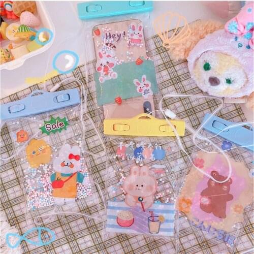 Cartoon Waterproof Phone Pouch Drift Diving Swimming Bag Underwater Dry Bag Case Cover For Phone Water Sports Beach Pool Skiing