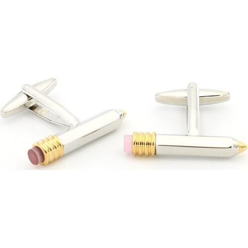 High-grade Copper Pencil Cufflinks Fun Wedding Gifts Men Cufflinks Sleeves Nail Spot Novelty Cufflinks Mens Gift