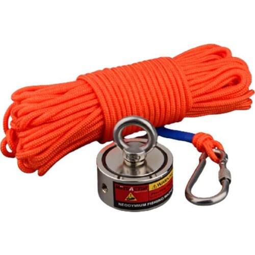Label Design Super Salvage Magnet Neodymium N52 Magnet Strong Searching Magnet Fishing Magnets Magnetic 120Kg 20m Rope