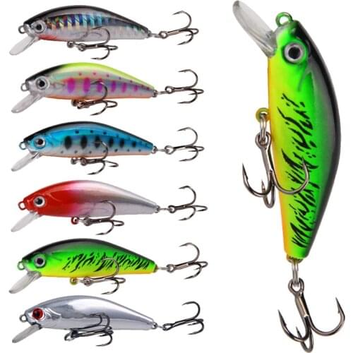1Pcs Minnow Fishing Lures 3D Eyes Artificial Hard Bait 55mm6.7g Pesca Sinking Wobbler Crankbaits Carp Tackle Fishing Accessories