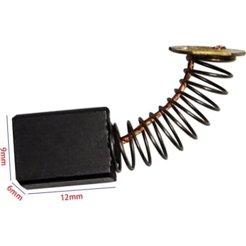 10Pcs 6mm x 9mm x 12mm Replacement Electric Dril Motor Carbon Brushes for Power Tool Repairing Spare Part