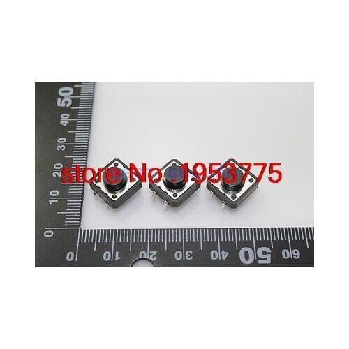 100pcs Tact Switch Push Button 12*12*6 12mm*12mm*6mm H6mm Through Hole SPST-NO YB