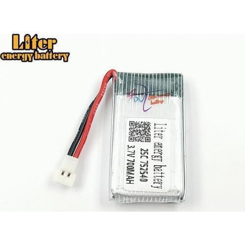20pcs/lot X5C X5SW Tanco M68 Chengxing CX-30 H5C quadrocopter 3.7V 700mAh lithium battery 752540 25c