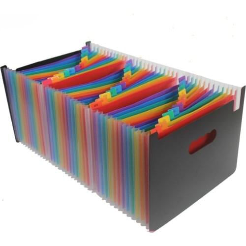37 Pocket Expanding File Folder A4 Large Plastic Expandable File Organizers Standing Accordions Folder for Documents Business