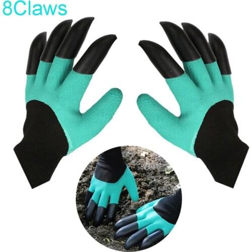 6 Pairs Garden Gloves with Both Hand Claws For Quick Easy Digging Planting Raking Protective Gear Wholesale XB