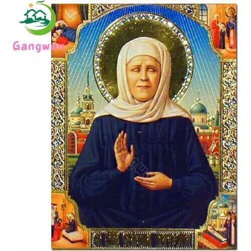 Diamond Painting saint Matrona the Blind of Moscow Full Square/Round 5d diamond Embroidery Mosaic Religion Icon home decoration