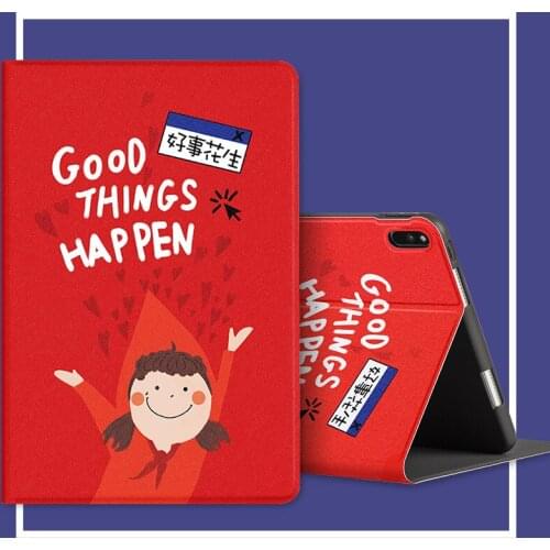 For Huawei Matepad 10.4 case BAH3-AL00 / BAH3-W09 10.4'' Pro 10.8 Tablet Magnetic Stand Cover Funda Cartoons PU Leather Case