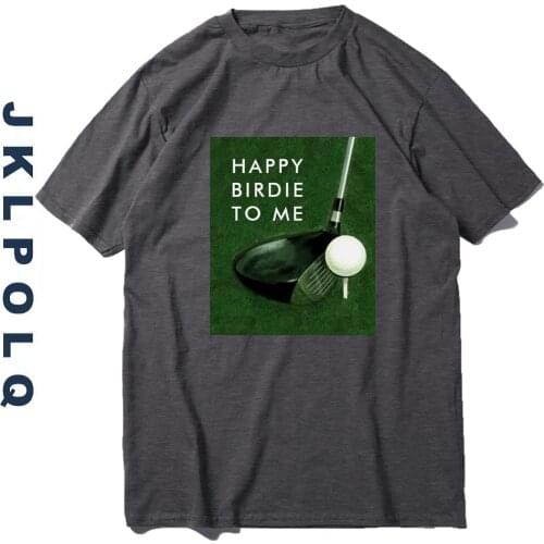 JKLPOLQ Eu Size XS-3XL Summer Dropshipping Streetwear Oversize Mens T-Shirt Happy Birdie To Me Printing Tops