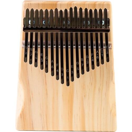 17 Key Wood Color Kalimba Thumb Piano Finger Sanza Mbira High-Quality Solid Wood Body Keyboard Musical Instrument for Kids