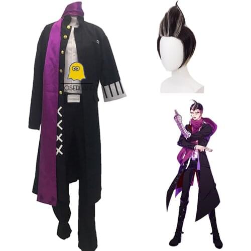 Anime Super Danganronpa 2 Gundam Tanaka Gandamu Cosplay Costume Cool Wig Halloween Trench Men Women Carnival Party Cosplay Suit
