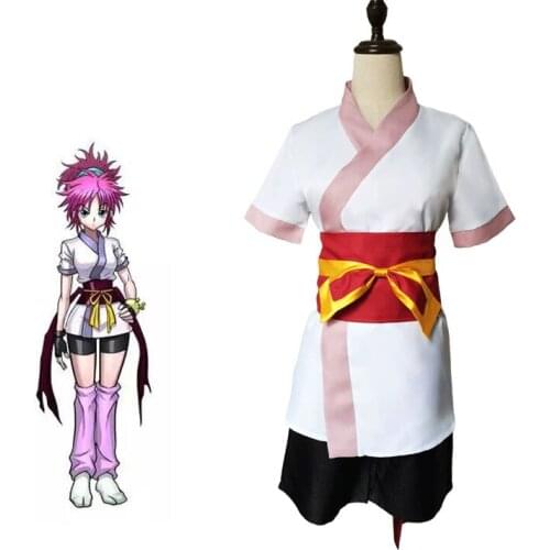Anime Hunter X Hunter Machi Cosplay Costume Carnival Halloween Costume for Adult Men Women Costom Made full set wig