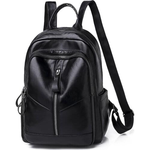 Hot Selling Large Capacity PU Backpack Wear-resistant Waterproof Travel Bag for Women Girls