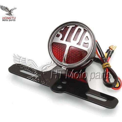 Motorcycle Modified Rear Taillight Brake Stop Light Lamp For Harley Bobber Chopper