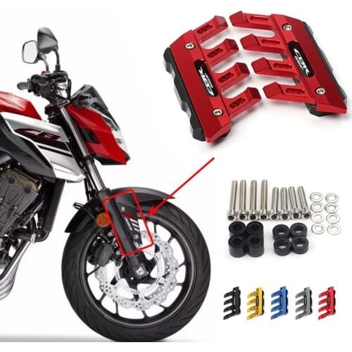With Logo For Honda CBR650F Motorcycle Mudguard Front Fork Protector Guard Block Front Fender Anti-fall Slider Accessories