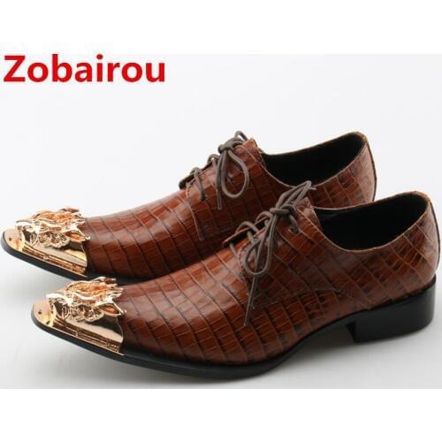 Mens pointed toe dress shoes italy luxury cocodrilo shoes loafers party slipon oxford shoes for men mocassin homme shoe lasts