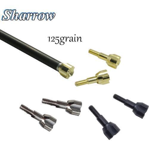 6/10pcs Archery Target Arrowhead 125Grain Shooting Practice Arrow Head Training Bow and Arrow Hunting Field Tips Accessories