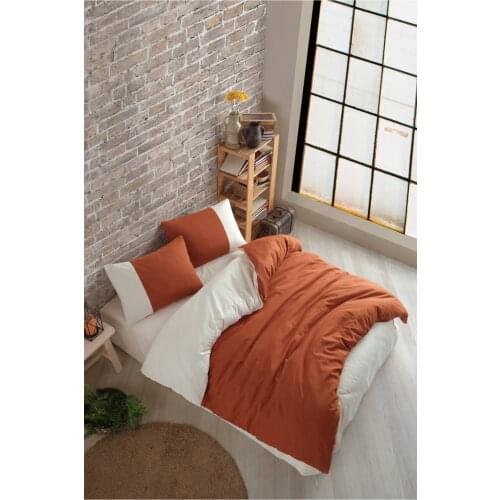 Plain Series Double-Sided Copper-Cream Double Personality Comforter Bedding Sets Sheet Duvet Cover Luxury FulL