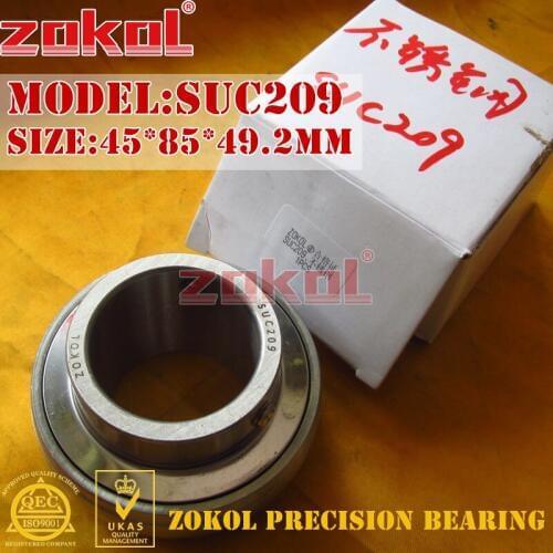 ZOKOL bearing UC209 SUC209 90509 Stainless steel Pillow Block Ball Bearing 45*85*49.2mm