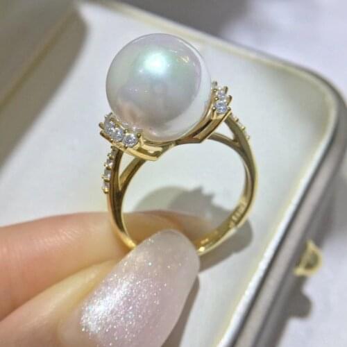 S925 Sterling Silver Adjustable Ring Finger Ring Base Settings Findings Jewelry Parts Fittings Accessories for Pearls Crystals