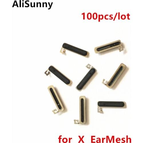 AliSunny 100pcs Earpiece Mesh for iPhone X iX XS Max XR Anti LCD Dust Ear Speaker Screen Mesh Net Grill Rubber EarMesh Parts