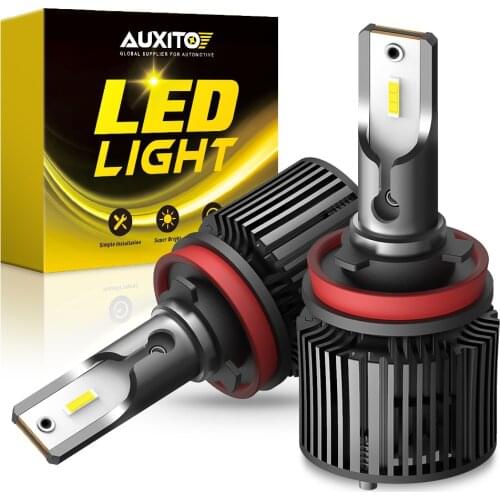 2Pcs AUXITO 16000Lm H11 H8 LED Headlight 6000K H1 H7 H4 HB4 9006 HB3 9005 9003 CSP LED Bulb Auto Lamp for Nissan Kia VW 2021 NEW