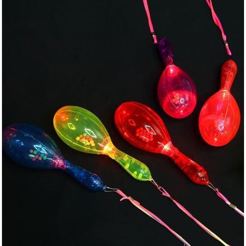 LED light sand hammer switch roll bell - style flash plastic sand ball luminous rattan movement will cheer creative toys