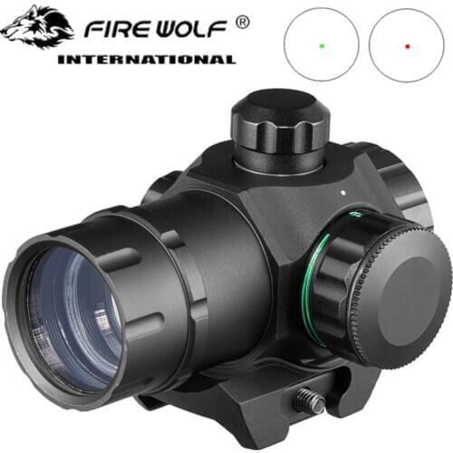 Riflescope Tactical Mini 1x22 Red & Green Dot pistol Sight Scope Airsoft Hunting Scope for 20mm Rail