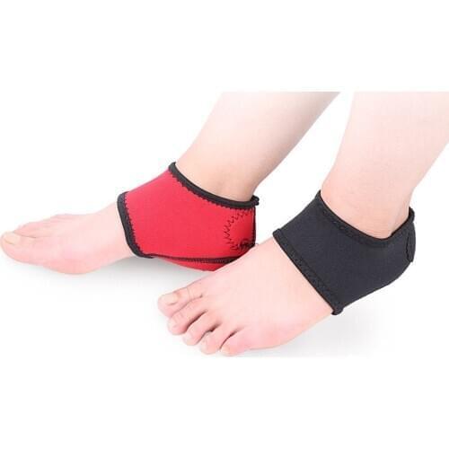 Training Dance Black Heel Socks Men And Women Heel Protective Sleeves Socks Foot Socks Warm Shoe Cover Sports Accessories Red