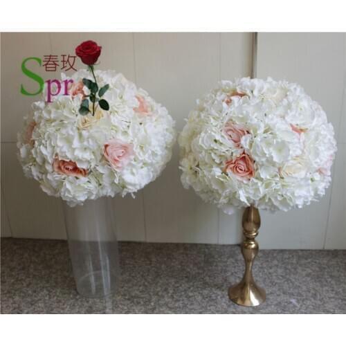 SPR wedding table centerpiece flower ball road lead flowers Rose flower decoratio Free shipping 10pcs/lot