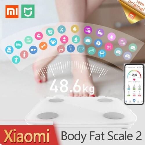Xiaomi Mi Smart Body Fat Scale 2 BMI Muscle Rate Health Weight Scale Balance Bluetooth Digital Bathroom Wireless Weight Scale