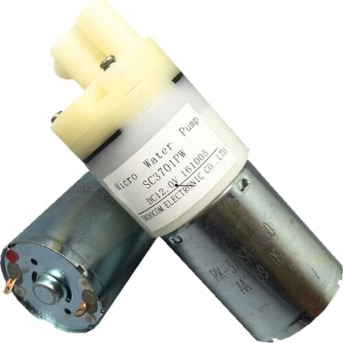 High quality SC3701PW Miniature self-priming water pump DC 12V 550ml/min 370 water pump