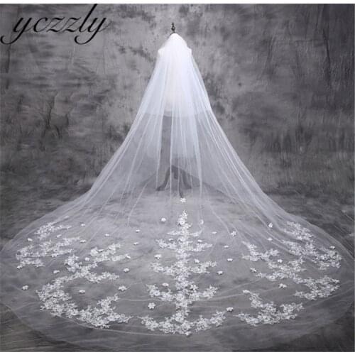 Свадебные кружевные фаты Yczzly China At AliExpress