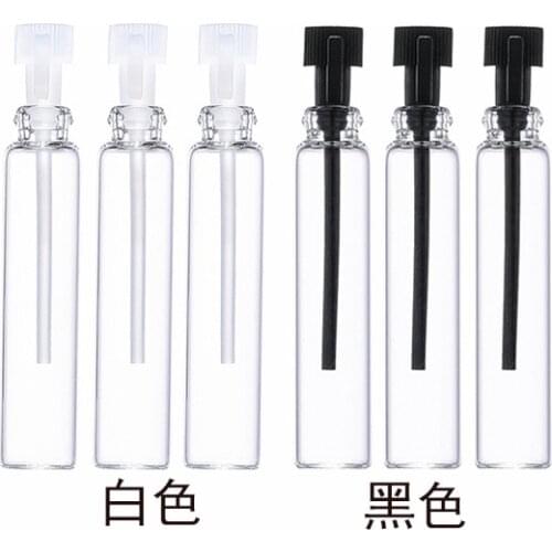 Hot 1ML perfume sub-sample trial sample glass tube with a test stick incense stick incense smell bottle LG101-1ML 1000pcs/lot