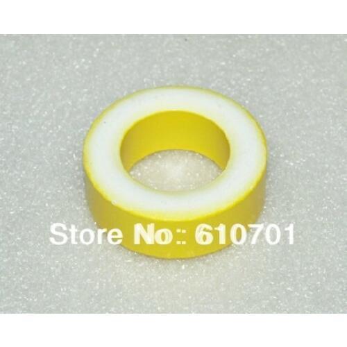 1Pc T157-26 40mm x 23.5mm x 15mm Iron Core Power Inductor Ferrite Rings Toroid Color Yellow White 40x23.5x15mm