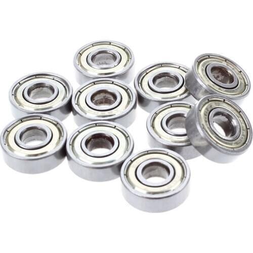 10 pcs. Ball bearings miniature deep groove ball bearings 608 ZZ 8 x 22 x 7mm Bearing Steel